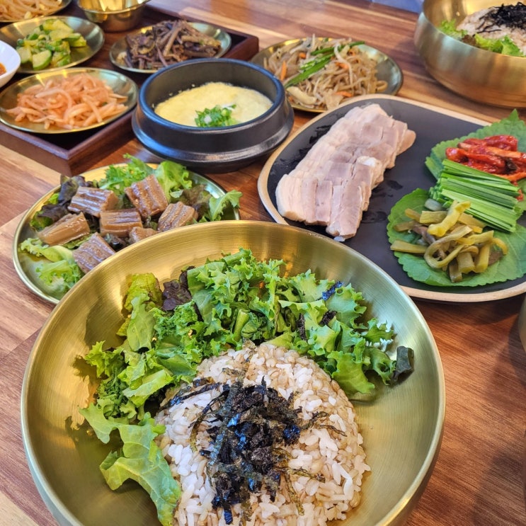 판교역 맛집 건강한 보리밥 한상 청담보리가