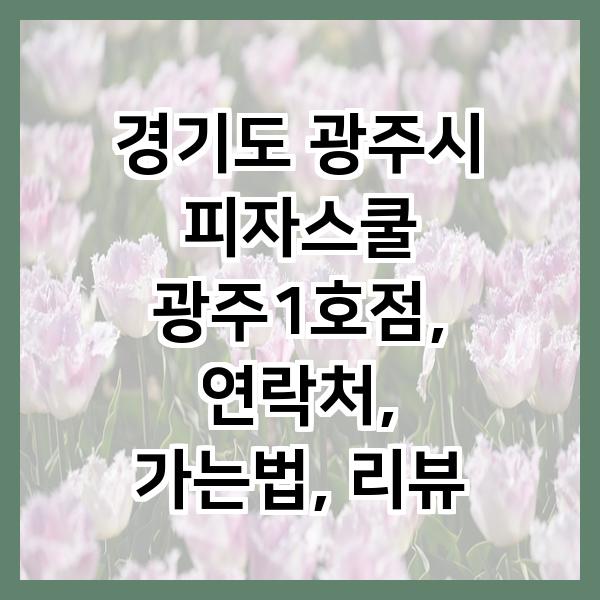 피자스쿨 광주1호점 사진 1