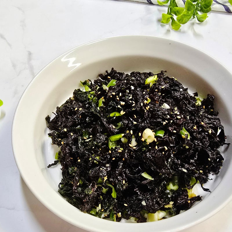 김자반 무침 김무침 만들기 파래김 자반무침  돌김 먹는법