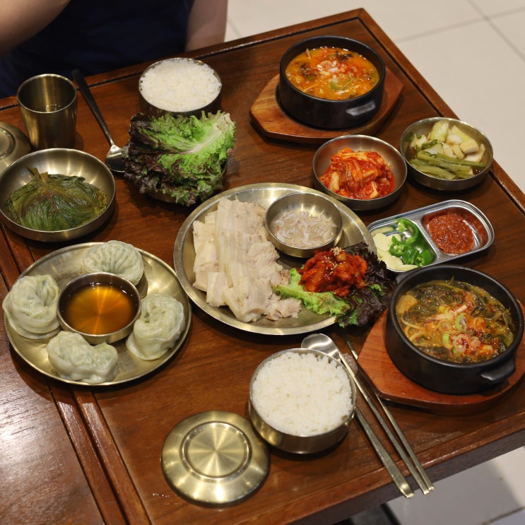  영등포국밥 롯데백화점 맛집 한티옥 보쌈 정식