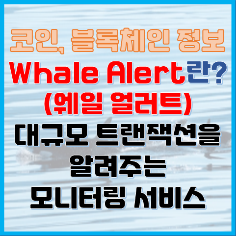 웨일얼러트란? 대규모 트랜잭션을 알려주는 모니터링 서비스