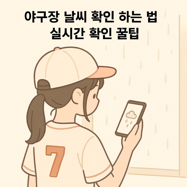 야구장 날씨 확인 하는 법 실시간 확인 꿀팁
