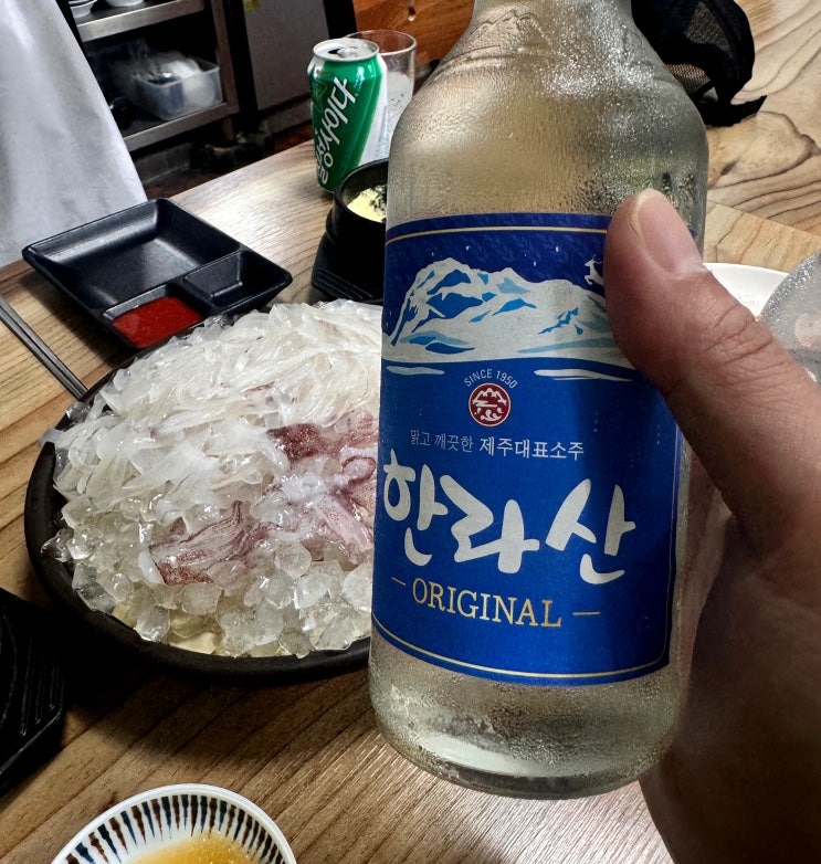  올레시장 소린이네 횟집 한치회 모둠해산물