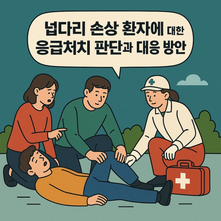  넙다리 손상 환자에 대한 응급처치 판단과 대응 방안