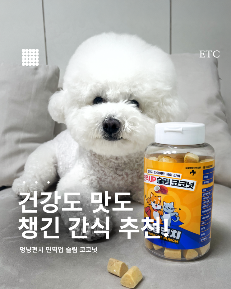  강아지 저칼로리 간식 찾는다면 이거! 슬림코코넛 솔직 리뷰