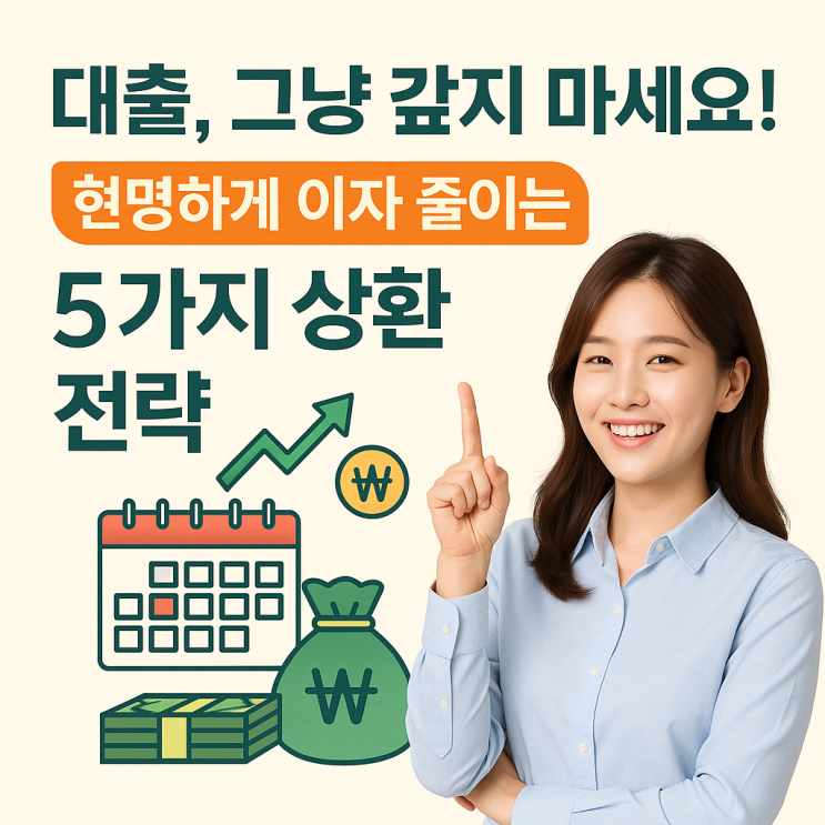  대출, 그냥 갚지 마세요! 현명하게 이자 줄이는 5가지 상환 전략