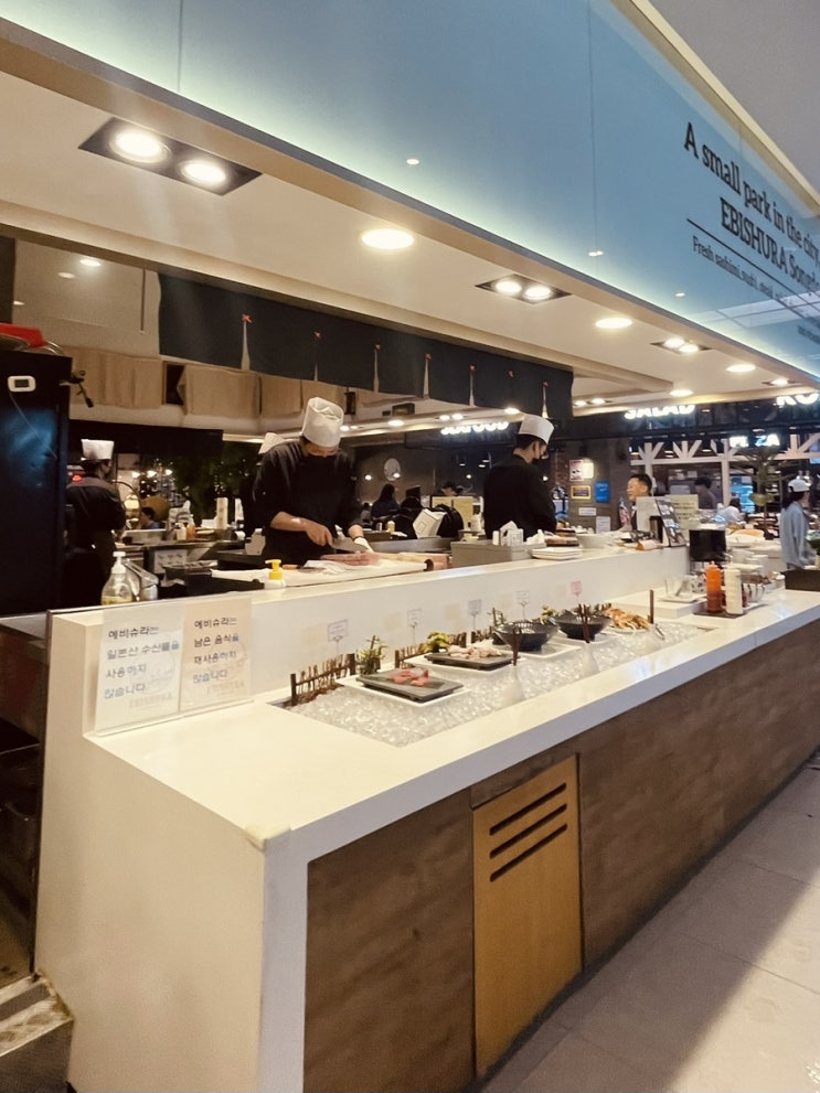  [인천 송도]에비슈라 뷔페 방문기｜홈플러스 2층 씨푸드 맛집 솔직 후기