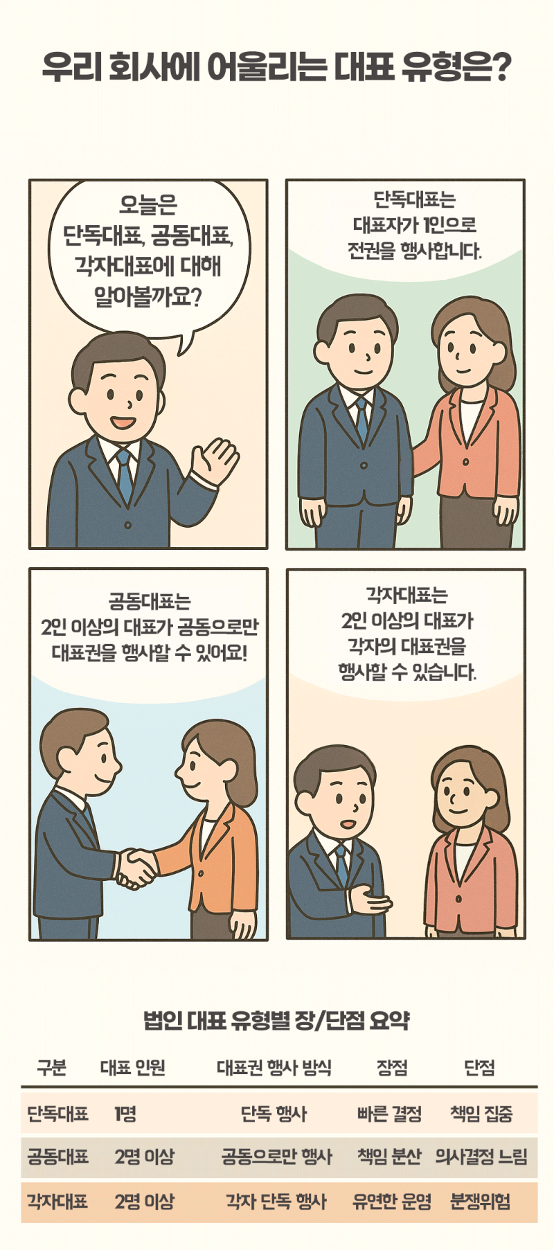 온라인 법인설립시스템] 우리 회사에 어울리는 대표 유형은? : 네이버 블로그