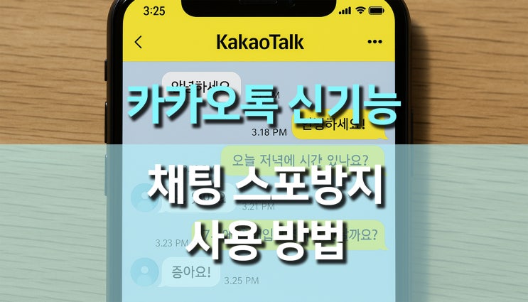 카카오톡 신기능 채팅 스포 방지 기능! 사용방법 및 활용팁 총정리