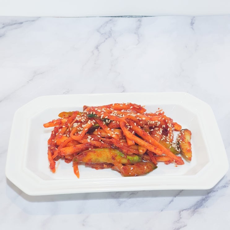  도라지 오이무침 레시피 물기없이 아삭하게 만들기
