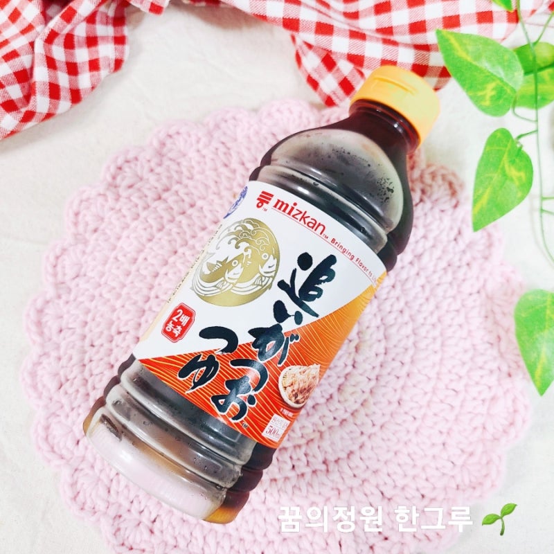 미쯔칸 농축 쯔유 칼로리 영양성분 보관방법 소비기한 500ml 가격 맛 미즈칸 쯔유 국수 레시피