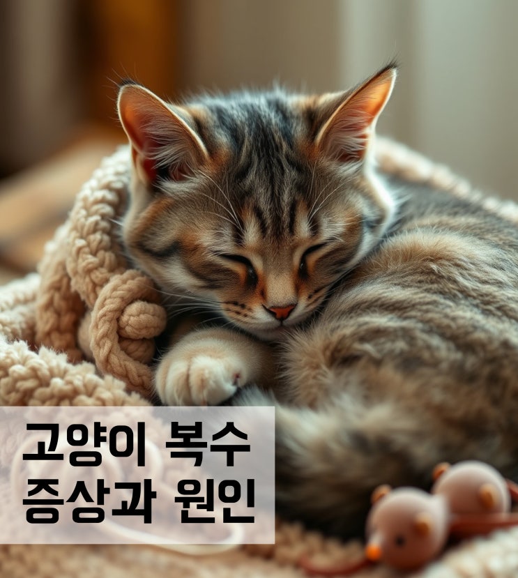  고양이 복수 증상과 원인 및 대처법