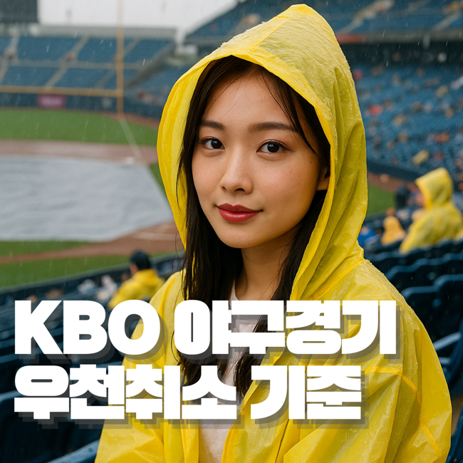 KBO 야구경기 우천취소 기준