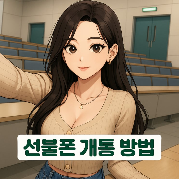  앤텔레콤 유심 K망 선불폰 개통 방법