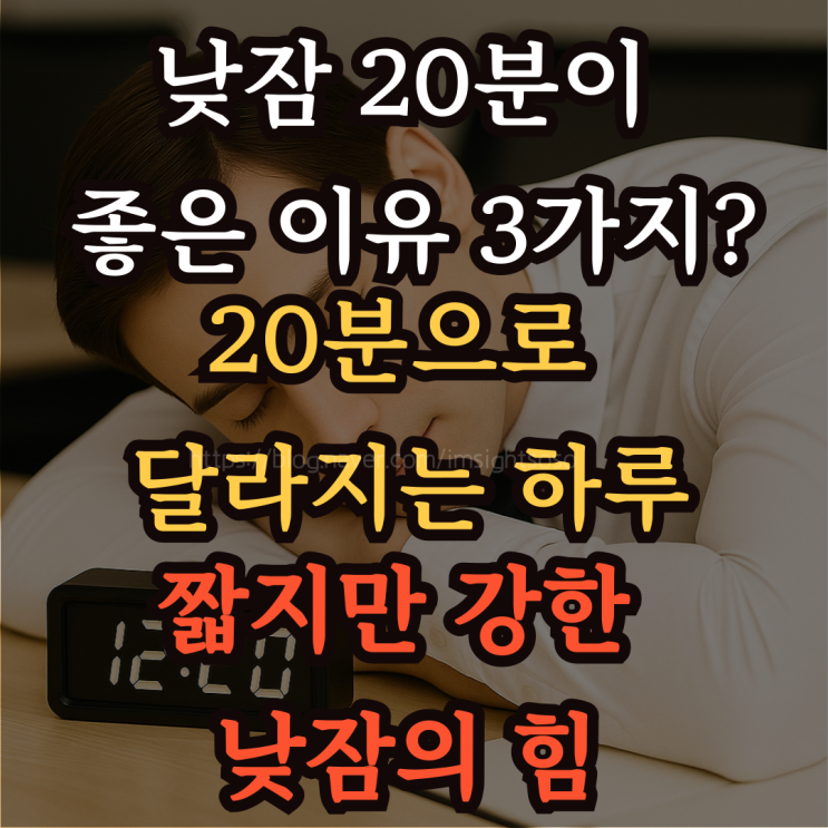  낮잠 20분이 좋은 이유 3가지?: 20분으로 달라지는 하루-짧지만 강한 낮잠의 힘