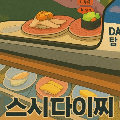  스시다이찌 아이랑 가기 좋은 의정부 용현동 스시 기차가 초밥 배달?