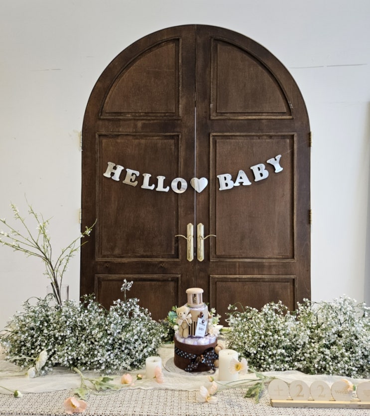  baby shower  ️  셀프 스튜디오에서 베이비 샤워 하고 왔어요/ 청주 스튜디오오브 