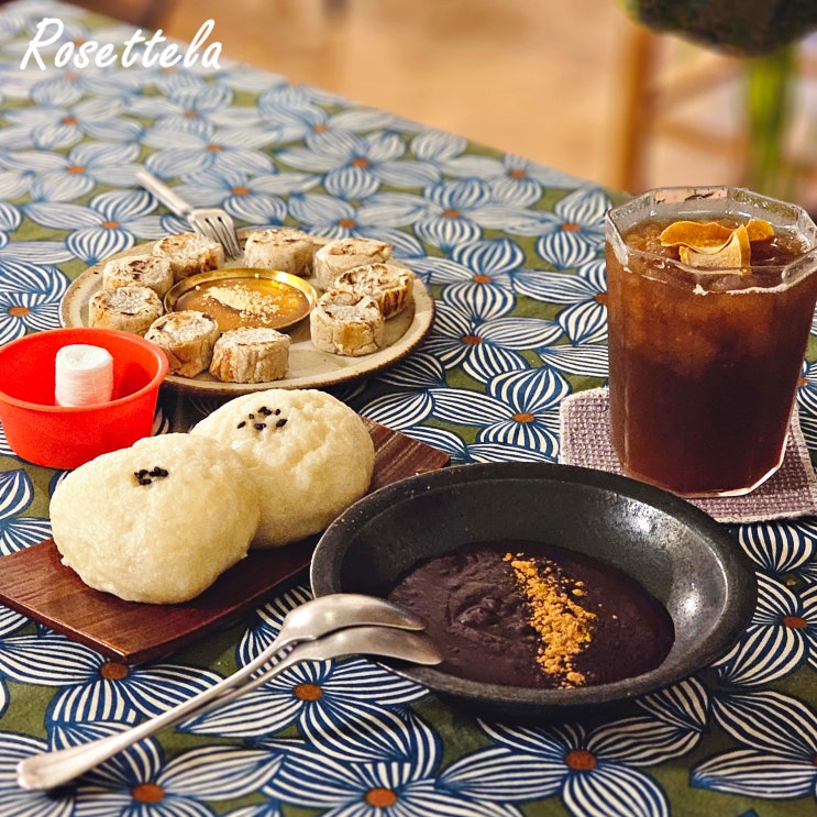  서순라길 카페 거처 찐빵과 단팥죽 가래떡 디저트