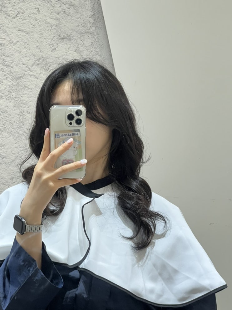  신중동 미용실 헤어아테네스 굵은 에스컬 파마 크리닉 받은 후기