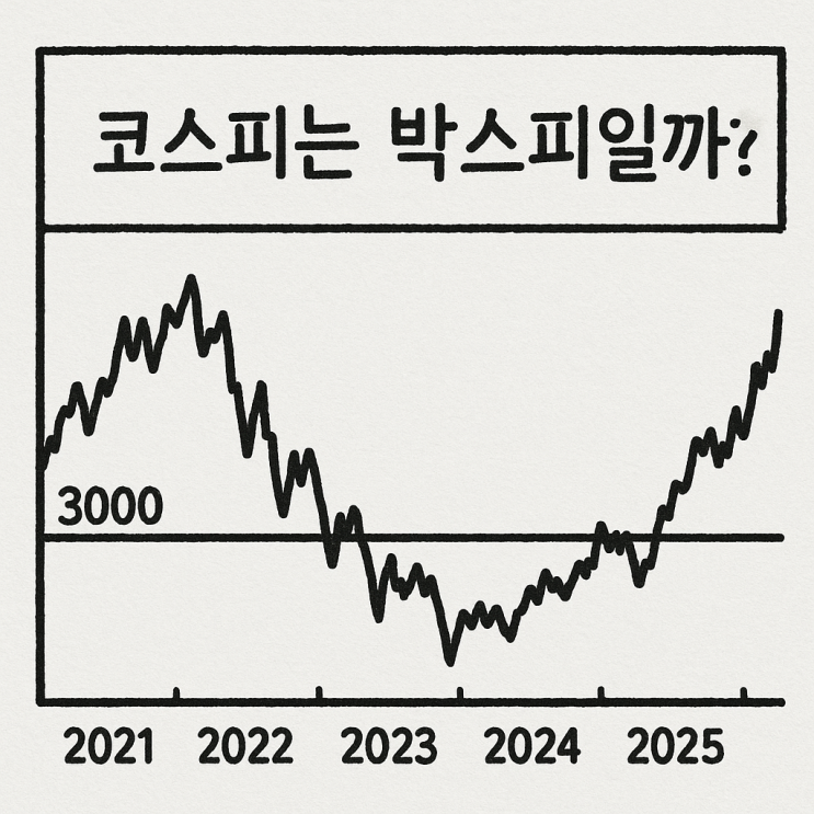  코스피 3000 돌파, 과연 박스피일까 - 2025년과 2021년 사건을 비교 분석