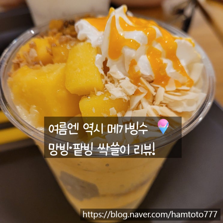  부천대 카페 메가커피｜빙수파르페 솔직리뷰망빙·팥빙