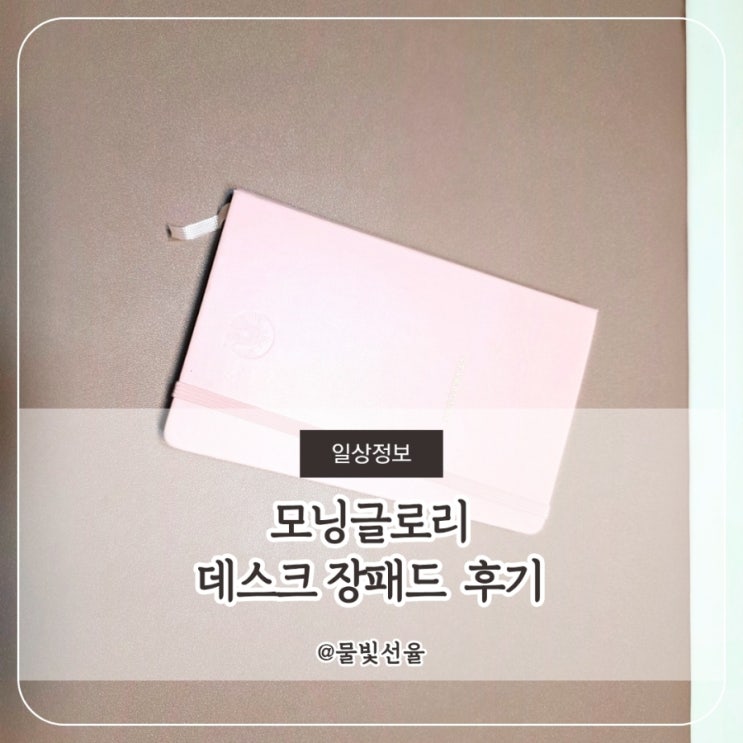  모닝글로리 데스크 장패드 후기