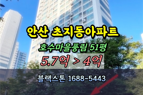  안산 초지동 호수마을풍림아이원 경매 51평 [2024타경64211]
