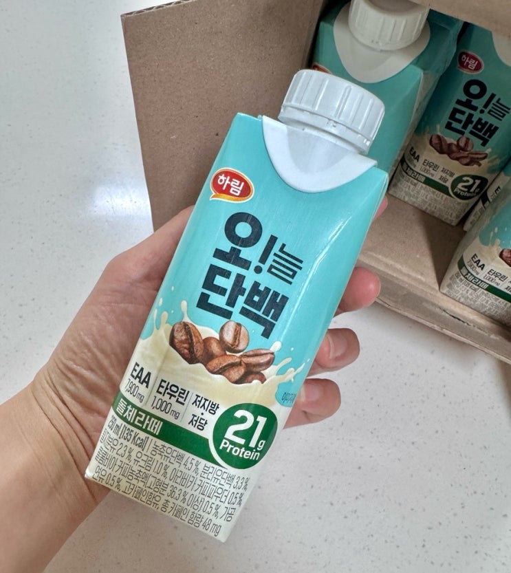  맛있는 프로틴음료 추천 하림 오늘단백 돌체라떼