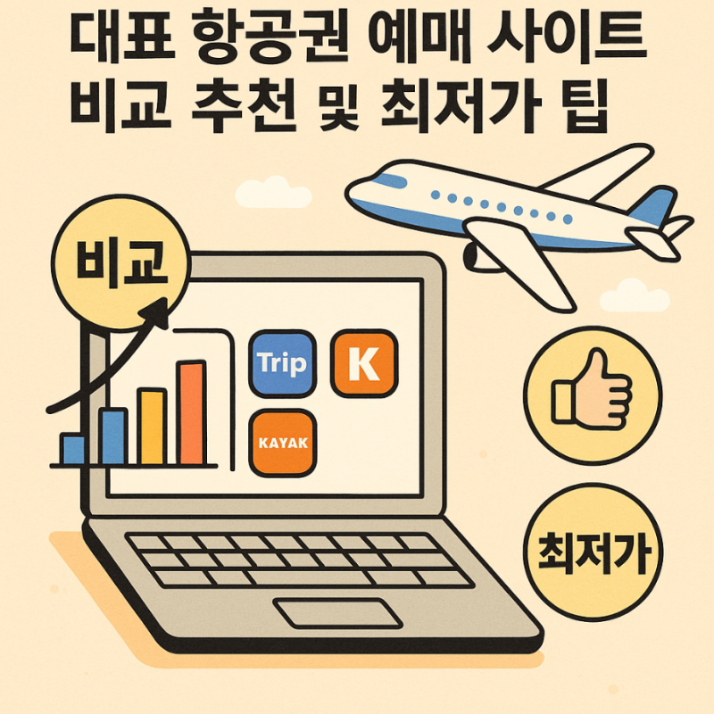 많이 이용하는 항공권 예매 사이트 비교 추천 및 최저가 팁