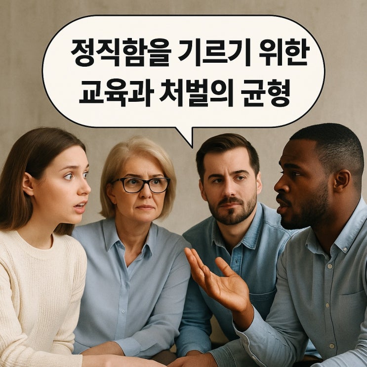  정직함을 기르기 위한 교육과 처벌의 균형