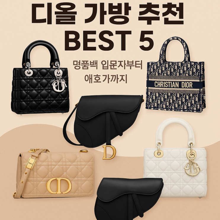 디올 가방 추천 Best 5, 명품백 입문자부터 애호가까지 소장 가치 있는 가방