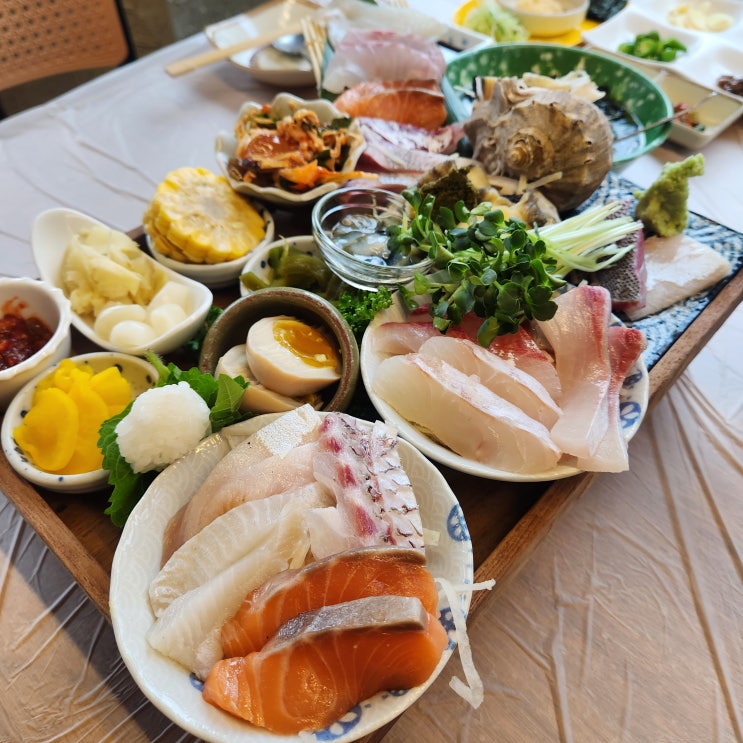  석관동 맛집 푸짐한 한차림 회를 먹을 수 있는 '남해바다마차'
