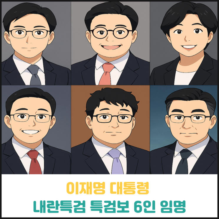 이재명 대통령, 내란 특검 특검보 6명 임명 이재명 대통령, 내란 특검 특검보 6명 임명