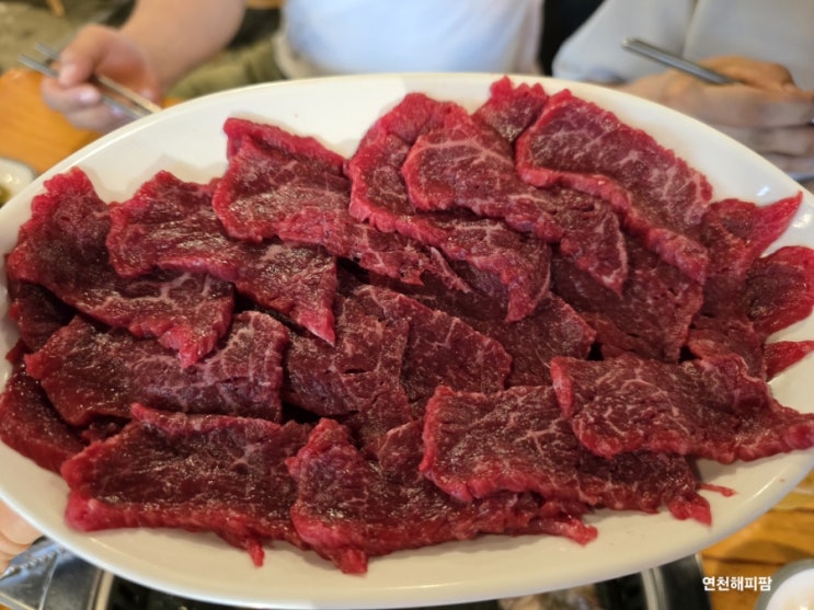  연천 전곡 맛집 온골한우 육사시미 차돌박이 삼겹살