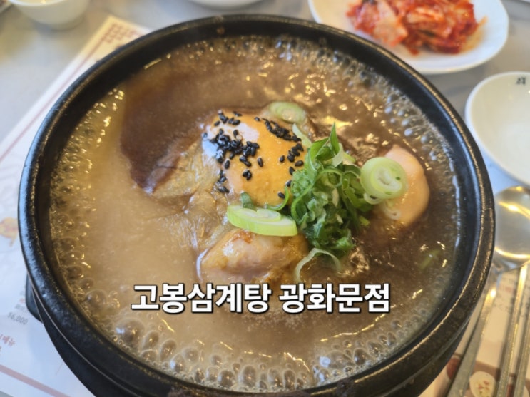  광화문 고봉 삼계탕[ 여름 되기 전에 보양 겸 모임다녀 왔어요]고봉삼계탕 광화문점/한여름 더위 대비 삼계탕/광화문 모임