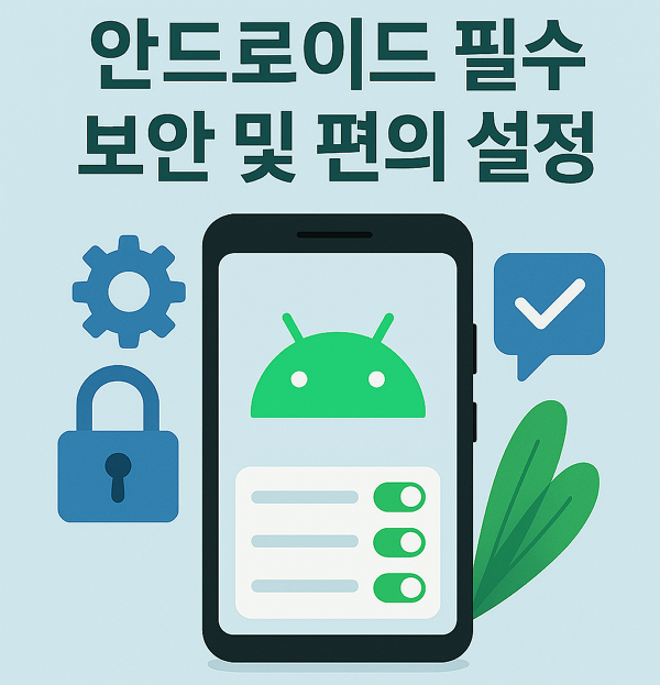  안드로이드 폰 구입하자마자 해야 할 설정 - 안드로이드 필수 보안 및 편의 설정