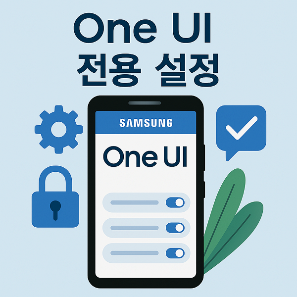  갤럭시 스마트폰 구입 후 해야 할 설정 - 삼성 One UI 전용 설정