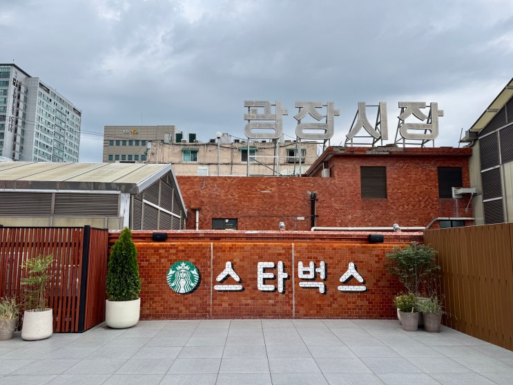 광장시장 스타벅스 광장마켓 한정메뉴 핫플 오픈 주차