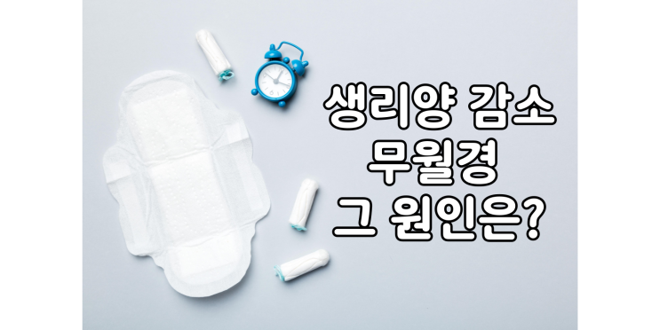  갑자기 생리양 감소 임신일까 무월경 그 원인은
