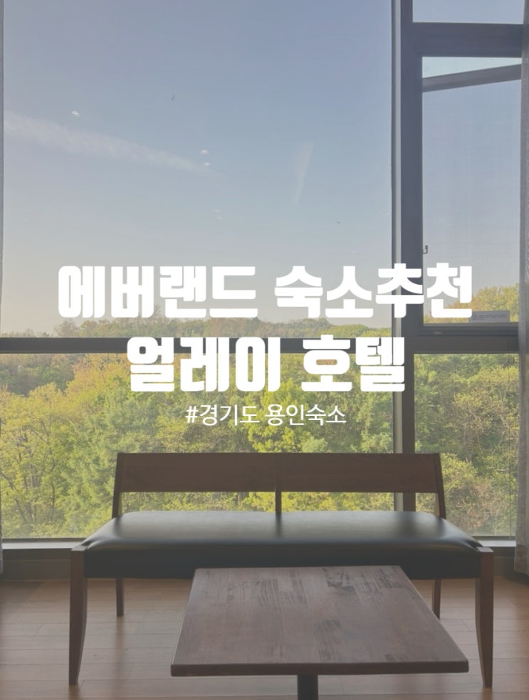  용인 에버랜드 숙소추천 얼레이 호텔 스위트룸 무료업글 및 조식  후기