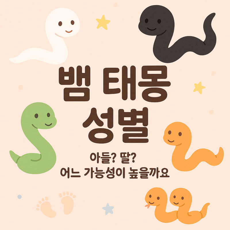 뱀 태몽 성별, 검은 흰 큰 뱀꿈 뜻이란?