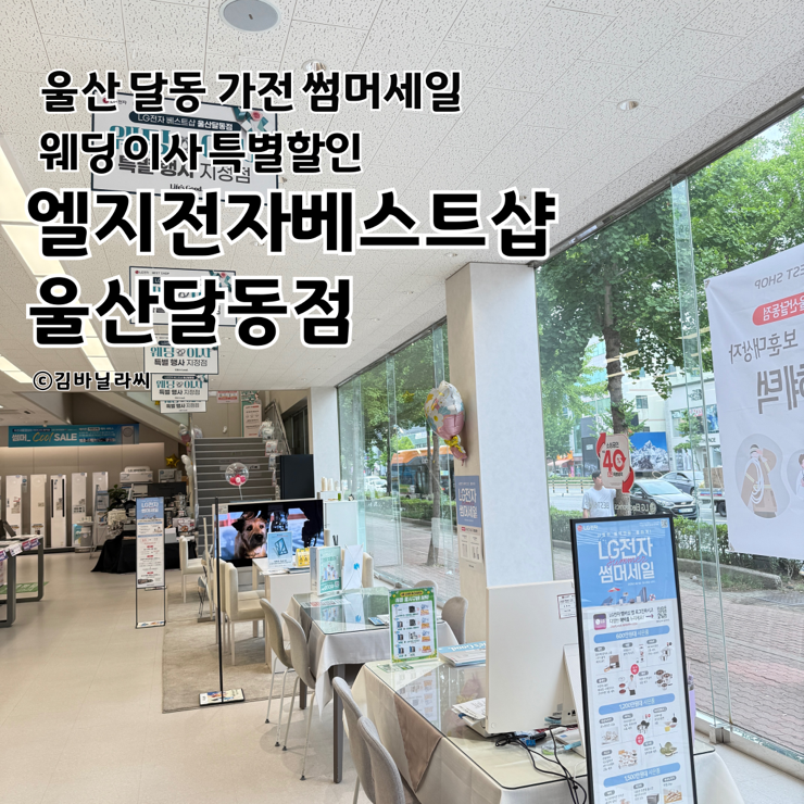  LG전자 베스트샵 울산달동점 썸머세일 이사가전 특별행사