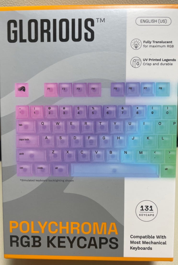 RGB 투명키캡 추천 : 글로리어스 폴리크로마 V2 RGB 키캡 세트 리뷰 RGB 투명키캡 추천 : 글로리어스 폴리크로마 V2 RGB 키캡 세트 리뷰