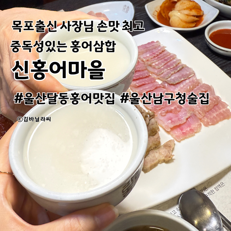  울산 달동 홍어 맛집 신홍어마을 남구청 근처 모임 술집