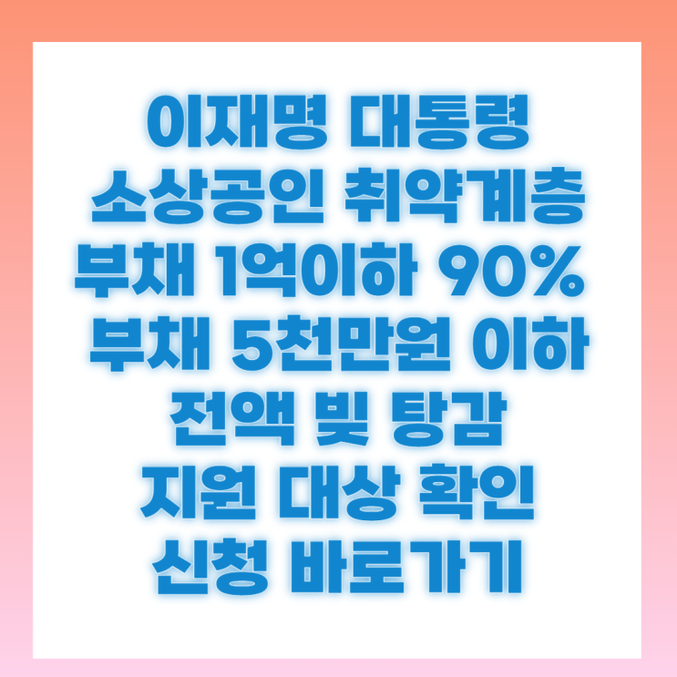 <b>이재명</b> 빚탕감 <b>취약계층</b> 소상공인 113만명 채무조정 대상확인... 