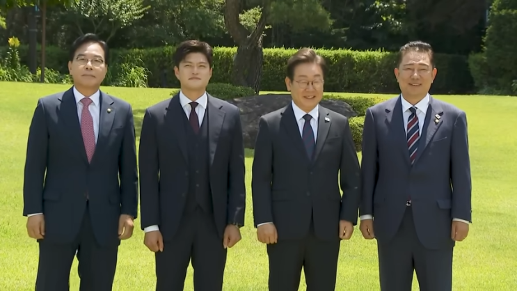 <b>이재명 대통령</b>-여야 지도부 첫 오찬 회동, <b>김민석 총리</b> 인준... 