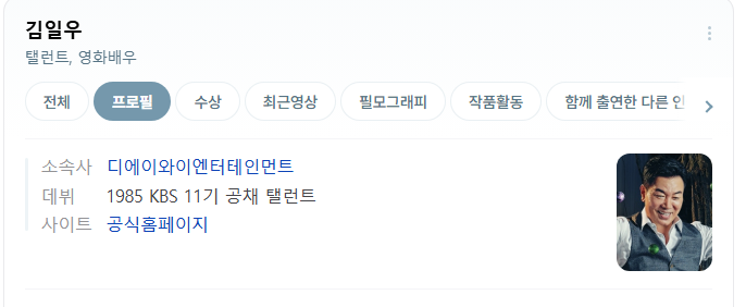 믿고 보는 중견 연기파 배우, 김일우 프로필 총정리
