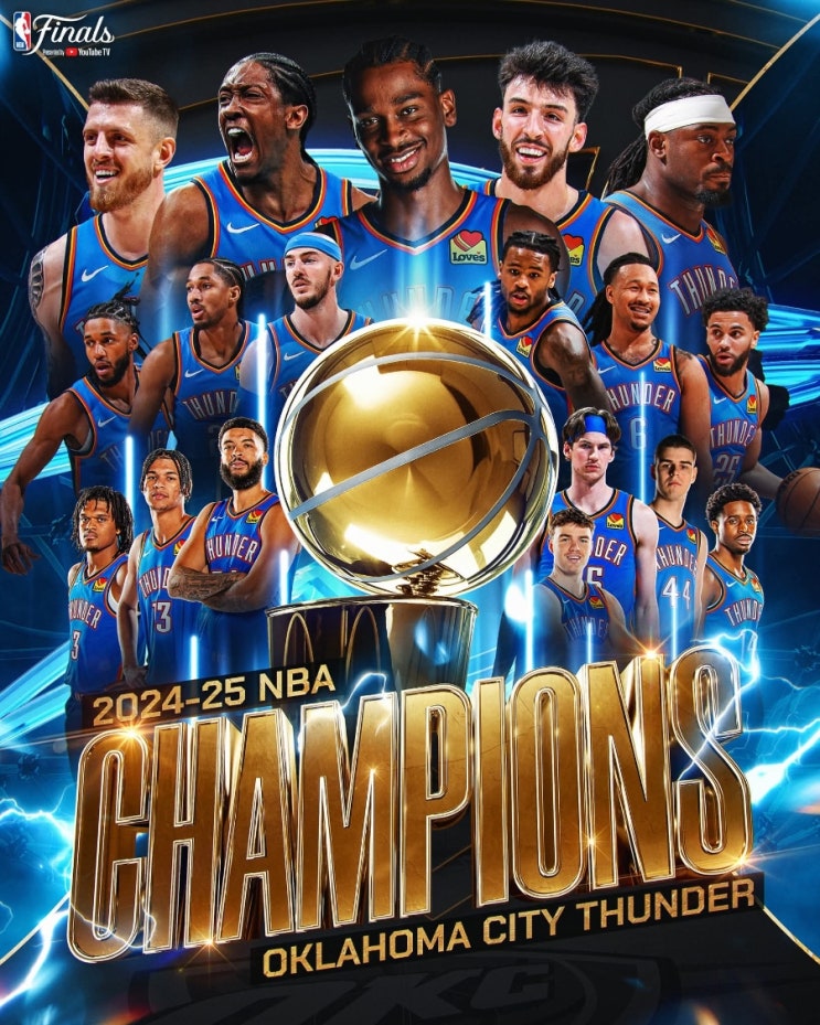 24~25시즌 NBA 파이널 <b>우승</b>은... MVP는 샤이 <b>길저스</b> <b>알렉산더</b>