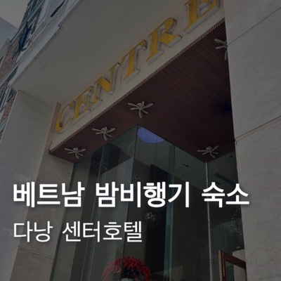  베트남 센터호텔  0.5박 밤비행기 새벽도착 가성비 시내 호텔 추천