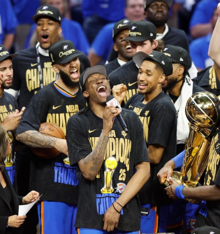 2025 <b>NBA</b> 결승 오클라호마시티 <b>우승</b>…샤이<b>길저스</b> <b>알렉산더</b> MVP
